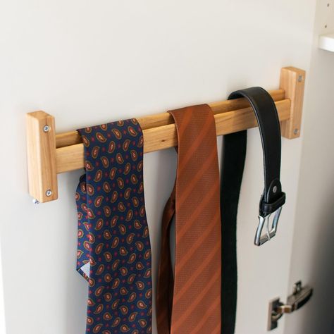 Whether you’re a fashion enthusiast or simply appreciate a well-organized space, this Wooden Tie and Belt Hanger is the perfect addition to your closet or a great gift idea. 👔 Store up to 8 ties 🪵 Made of high-quality wood from sustainable sources 🪚 Handcrafted in the EU . . . #wood #woodworking #woodcraft #wardrobe #homedecor #woodhome #homedesign #homedecoration #closetorganization #tie #tieorganizer #wardrobedesign Men Wardrobe, Idea Store, Wooden Tie, Tie Hanger, Belt Hanger, Tie Organization, Fashion Enthusiast, Wardrobe Design, Door Wall