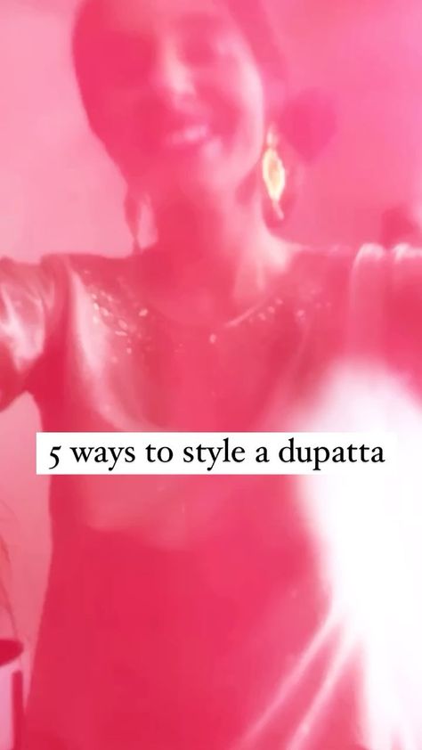 mishamomin on Instagram: 5 ways to style a dupatta on a Sharara ✨ ..Dupatta styling/draping is such an art form. There are multiple ways of doing it, depending on…