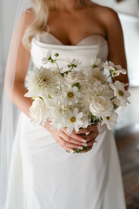 White Wild Flower Bouquet, Cellar Wedding, Under The Oak Tree, White Bouquets, White Flower Arrangements, Grand Garden, Floral Business, Garden Urns, Yarra Valley