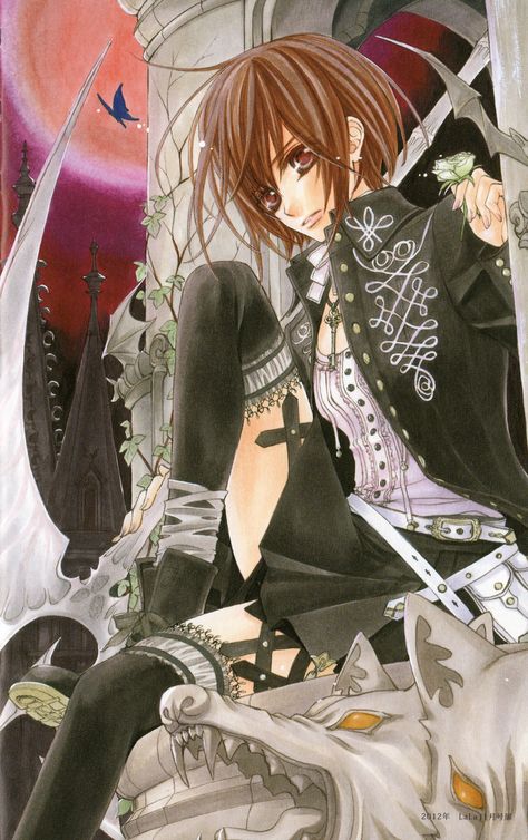 Yuuki Cross / Kuran // Vampire Knight Vampire Knight, An Anime, Anime Character, Bed, Hair, Anime, White, Black