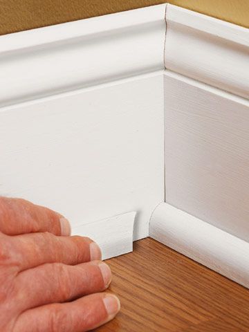 How To Install Baseboards, Base Shoe Molding, Baseboard Styles, Trim Carpentry, Quarter Round Molding, Baseboard Trim, Baseboard Molding, Shoe Molding, Astuces Diy