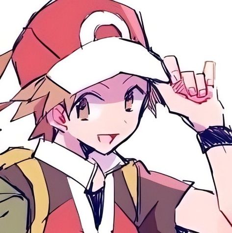 Red Pokemon Pfp, Pokemon Matching Pfp, Pokémon Images, Red Pokemon, Art Pokemon, Pokemon Trainers, Pokémon Stuff, Male Icon, Pokemon Red