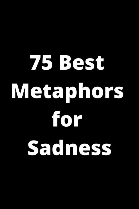 Explore the art of expressing sadness with these 75 powerful metaphors that capture the complexity of human emotions. From "heart like a heavy anchor" to "tears like raindrops on a lonely window", let these metaphors add depth and richness to your writing or simply help you articulate your feelings. Discover new ways to describe sorrow and melancholy with this curated collection of evocative language. Add emotional depth to your poetry, prose, or personal reflections with these vivid expressions Expression Art Feelings, Metaphor List, Melancholy Art, Emotional Depth, Expressing Emotions, Feeling Empty, Acoustic Music, Word List, Human Emotions