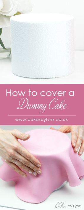 How to Prepare & Cover a Cake Dummy Tutorial - Cakes by Lynz Fake Fondant Cake How To Make, Dummy Cake Decorating, Dummy Cake Ideas, Faux Cakes For Display, Fake Wedding Cakes, Cake Dummy, Fondant Cake Tutorial, Easy Minecraft Cake, Dummy Cake