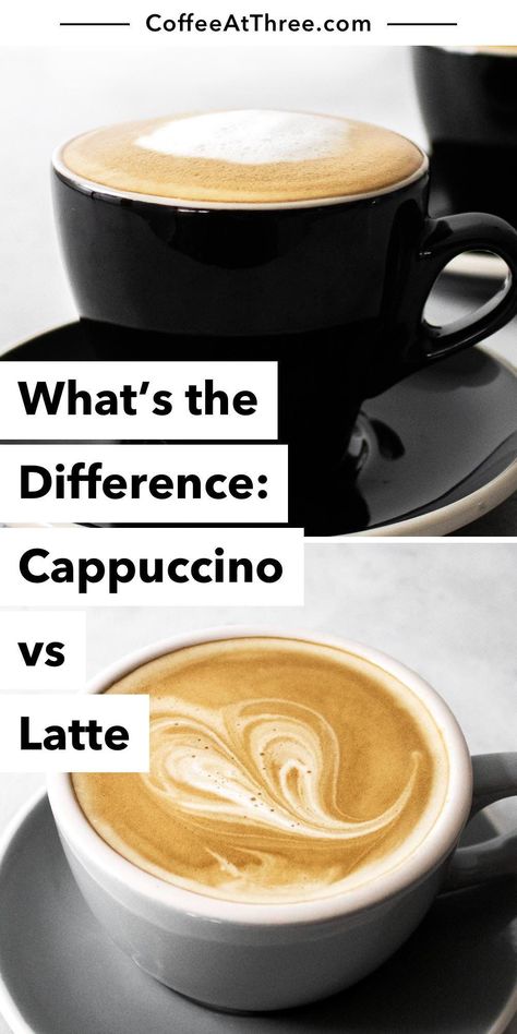 Cappuccinos and lattes are two classic Italian drinks made with espresso and milk. Find out what makes a cappuccino different from a latte. #cappuccino #latte #espressoddrinks #starbuckscopycat Starbucks Caramel Drinks, Caramel Drinks, Cappuccino Recipe, Breakfast Drinks, Cinnamon Dolce Latte, Italian Drinks, Best Iced Coffee, Starbucks Caramel, Caffeine Drinks