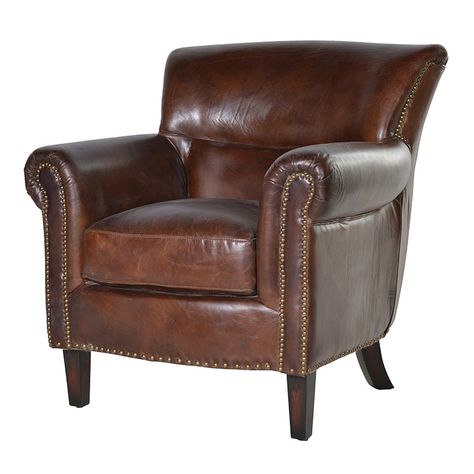 Coach House - HZH006 Contemporary Open Plan Living, Vintage Leather Chairs, Brown Leather Armchair, Classic Armchair, Vintage Style Decorating, Leather Armchair, Occasional Chairs, Chair Cover, Leather Chair