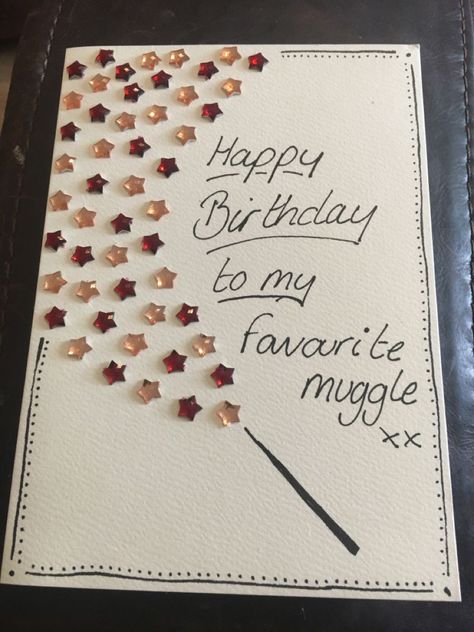 Harry Potter Birthday Cards, Harry Potter Cards, Happy Birthday Drawings, Cumpleaños Harry Potter, Happy Birthday Cards Diy, Anniversaire Diy, Creative Birthday Cards, Anniversaire Harry Potter, Birthday Card Drawing