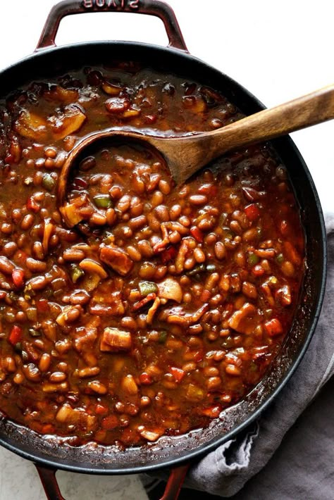 Grilled Chicken Drumsticks, Canned Baked Beans, Slow Cooker Steak, Bbq Beans, Beans Beans, Applewood Bacon, Summer Eats, Baked Bean Recipes, Appreciation Ideas