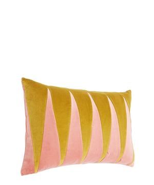 Paula Cotton Velvet Rectangular Cushion A Reading Nook, Rectangular Cushion, Luxury Cushions, Bolster Cushions, Colourful Cushions, Handmade Cushions, Cushion Design, Velvet Cushions, Nature Decor