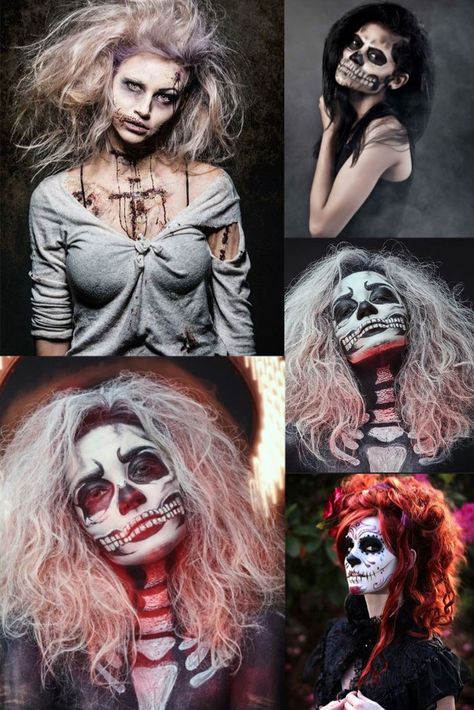 Scary Halloween Hairstyles, Zombie Hairstyles Halloween, Scary Hairstyles, Zombie Hairstyles, Halloween Hairstyles For Women, Halloween Hairstyles For Kids, Hairstyles For Halloween, Halloween Hairstyle, Hairstyles Halloween