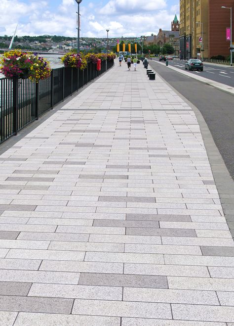 Concrete Walkway Ideas, Parking Tiles Design, Tiling Patterns, Campus Landscape, Paver Patterns, Parking Tiles, Roof Terrace Design, Interlocking Pavers, Terraced Landscaping