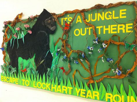 jungle theme classroom decorations | Recent Photos The Commons Getty Collection Galleries World Map App ... Safari Bulletin Boards, Jungle Safari Decorations, Jungle Bulletin Boards, Jungle Theme Classroom Decorations, Rainforest Classroom, Jungle Theme Decorations, Jungle Theme Classroom, Rainforest Theme, Jungle Decorations