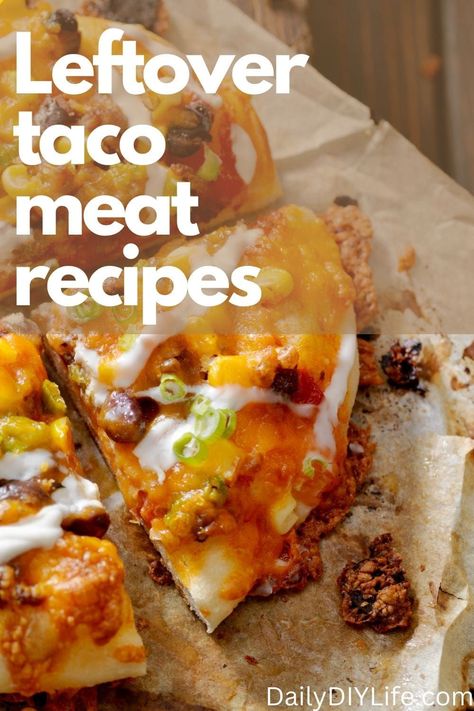 So, if you’ve got leftover taco meat and don’t know what to do with it (or you just have completely run out of inspiration), you have come to the right place. We will show you can turn your leftover taco meat into beautiful, easy-to-make dishes. #leftover #taco #meat #recipes Recipes Using Leftover Taco Meat Beef, How To Use Leftover Taco Meat, What Can I Make With Taco Meat, Ideas For Leftover Taco Meat, Things To Make With Leftover Taco Meat, Leftover Taco Meat Recipes Casseroles, Chicken Taco Meat Leftovers, What To Do With Leftover Taco Meat, Recipes Using Leftover Taco Meat