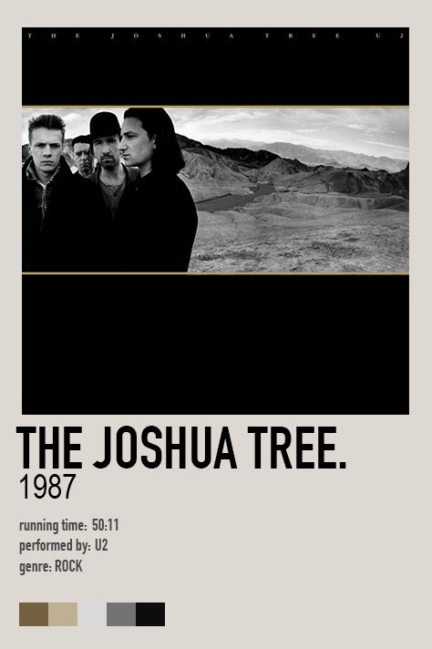 U2 Poster, U2 Songs, The Joshua Tree, Retro Art Prints, Punk Poster, Minimal Poster, Irish Boys, Art Deco Posters, One Tree Hill