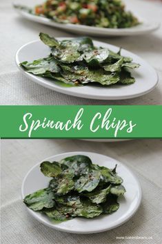 Spinach Chips #healthyeating #healthychips #spinachchips #kalechips via @Bakersbeans Spinach Chips, Wild Rose Detox Recipes, Baked Spinach, Snack Sani, Healthy Chips, Healthy Baked, Kale Chips, Chips Recipe, Idee Pasto Sano