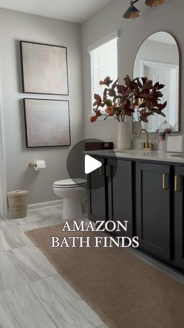 Nadira Kurtic on Instagram: "Just another bathroom filled with Amazon goodies! 😍🤗   If you haven’t tried the disposable towels- you need to!! What’s your favorite pick? Comment LINK to shop 🛁 #bathroom #amazonfinds" Bathroom Counter Basket Ideas, His And Her Bathroom Counter Organization, Amazon Finds Bathroom Organization, Amazon Bathroom Must Haves Farmhouse, 3 Tier Bathroom Basket, Bathroom Countertop Organizer, Simple Bathroom Decor, Space Saving Bathroom, Shop Bathroom