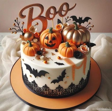 Cake Ideas Halloween, Halloween Cakes Birthday, Birthday Cake Aesthetic Vintage, Birthday Cake Halloween, Halloween Birthday Cake Ideas, Summerween Party, Halloween Cake Design, Halloween Cake Ideas, Cute Halloween Cakes