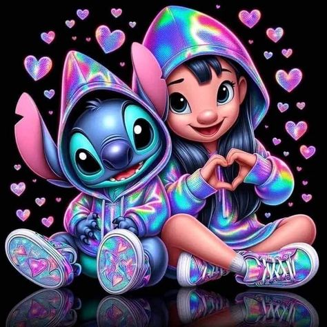 Cute Pictures Of Stitch, Disney Stitch Wallpaper Iphone, Image Stitch Disney, Stitch Disney Wallpapers, Lilo And Stitch Art, Angel From Lilo And Stitch, Stitch Images, Stitch Image, Disney Stitch Tattoo