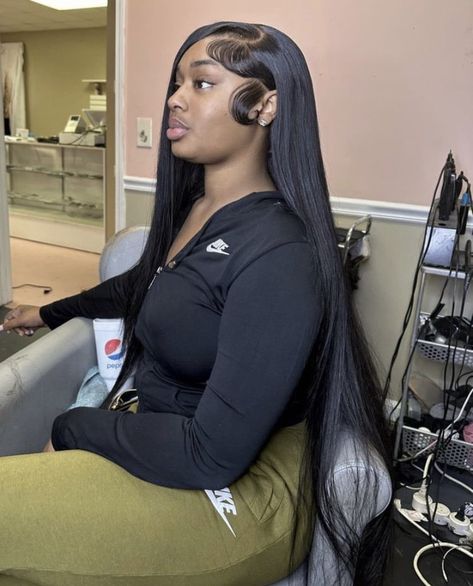 Hairstylist Marketing, Frontal Wig Hairstyles, Black Ponytail Hairstyles, Quick Weave Hairstyles, Frontal Hairstyles, Dope Hairstyles, Hair Laid, Hair Ponytail Styles, New Clients