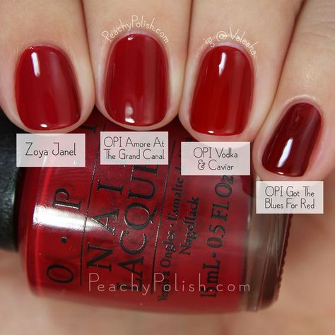 OPI: Fall 2015 Venice Collection Comparisons | Peachy Polish | Bloglovin’ #red #comparison Samoan Sand, Gel Manicure Colors, Opi Fall, Opi Red, Opi Colors, Opi Nail Colors, Manicure Colors, Opi Nail Polish, Get Nails