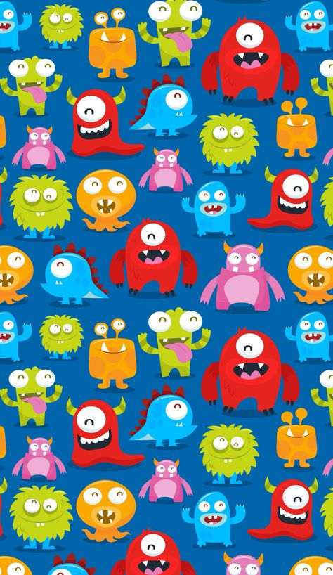 More monsters Disney Desktop Wallpaper, Cartoon Monsters, Monster Party, Cute Disney Wallpaper, Cute Monsters, Kids Prints, Cute Disney, Colorful Wallpaper, Disney Wallpaper