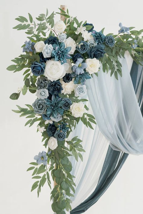 Table Flower Decor, Sweetheart Table Flowers, Flower Swag, Arch Ideas, Large Flower Arrangements, Wedding Flower Packages, Table Flower, Wedding Arch Flowers, Arch Decoration