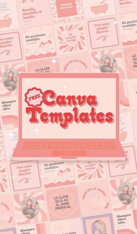 Instagram Post Templates by Amelia Instagram Banner Templates, Free Canva Instagram Templates, Free Instagram Post Template, Aesthetic Canva Templates Free, Instagram Canva Template, Feed De Instagram Ideas Negocios, Canva Design Ideas Instagram, Ig Post Design, Digital Design Ideas