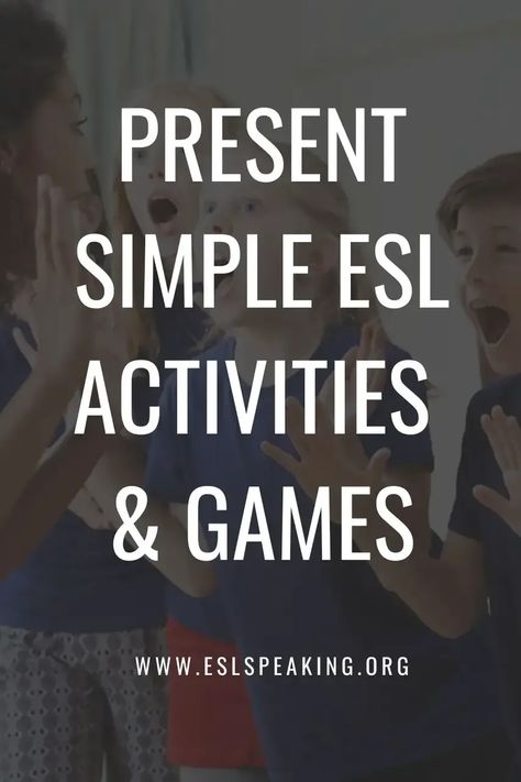 Check out these present simple ESL games and activities for all ages. Have some fun teaching the simple present.  #teachingenglish #teachingesl #esl #efl #tefl #elt #tesol #tesl #celta #delta #englishteachers #englishteacher #teachingenglishabroad #teachingesl #eslteacher How To Teach Grammar, Some Sentences, Simple Present Tense, Esl Teaching Resources, Esl Games, Word Challenge, Simple Present, Teaching Game, Activities For All Ages