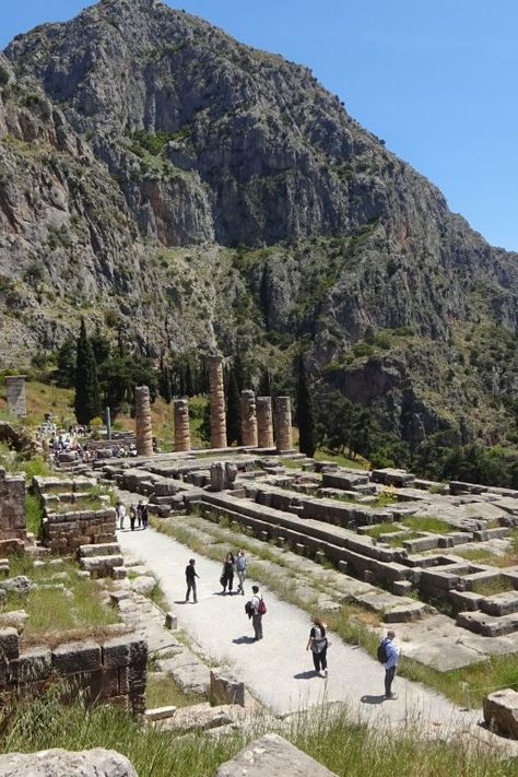 Archaeological Site of Delphi in Delphi, Greece #worldheritage #delphi #greece Delphi Greece, Greece Travel Guide, Ancient Architecture, Archaeological Site, Ancient Greece, Ancient Civilizations, Nature Travel, Greece Travel, Greek Islands