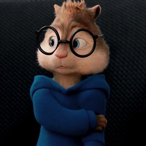 Simon Pfp Chipmunk, Simon From Alvin And The Chipmunks, Simon The Chipmunk, Childhood Crushes Cartoon, Alvin And The Chipmunks Pfp, Simon Alvin And The Chipmunks, Crush Cake, Chipmunks Movie, Fictional Character Crush