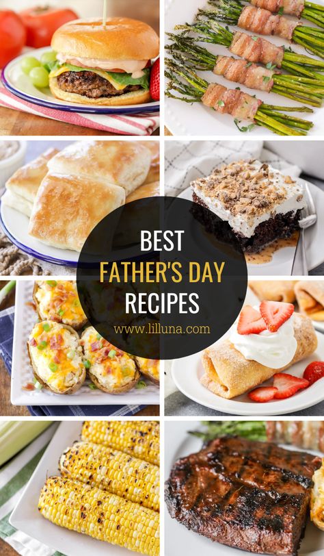 Why not spoil the men in our lives that we love with an amazing meal?! These Father's Day recipes will help you do just that. #fathersday #fathersdayrecipes #grilling #bbqrecipes Balsamic Pulled Pork, Fathers Day Dinner, Dinner Ideas Crockpot, Fathers Day Dinner Ideas, Pulled Pork Slow Cooker, Pork Slow Cooker, Ranch Burgers, Chicken Stroganoff, Sweet Pork