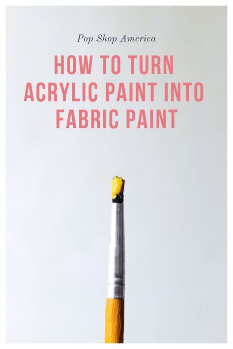 Painting Fabric Clothes, Fabric Painting Easy Designs, Painted Fabric Couch Sofas, Best Paint For Fabric, How To Paint Fabric Clothing, Acrylic Paint To Fabric Paint, Acrylic Paint Clothes, Diy Fabric Dye With Acrylic Paint, Dye Fabric With Acrylic Paint