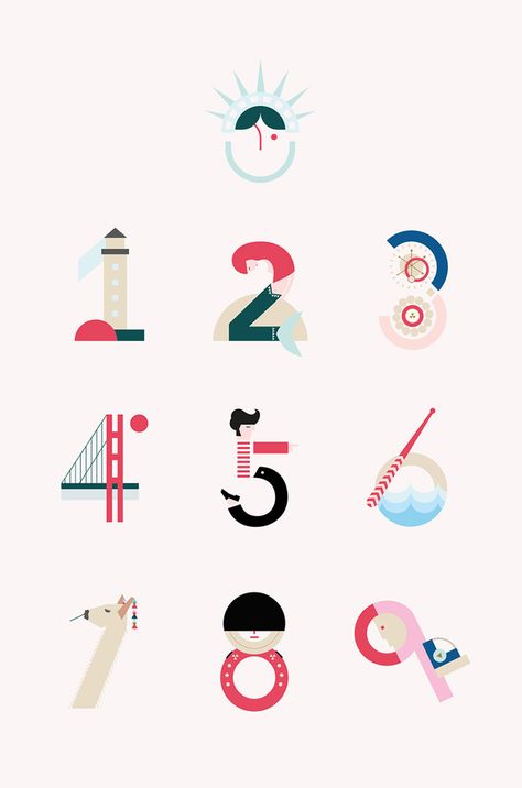 Illustrated travel numbers created by María Hdez.                                                                                                                                                     More