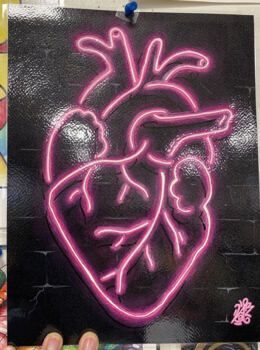 NEON SIGN VALUE DRAWING Simple Neon Paintings, Neon Painting Ideas On Canvas, Neon Acrylic Painting Ideas, Neon Painting Canvas Easy, Things To Draw Trippy, Neon Drawing Ideas, How To Paint Neon Effect, Neon Sign Painting Canvas Diy, Neon Canvas Painting Ideas