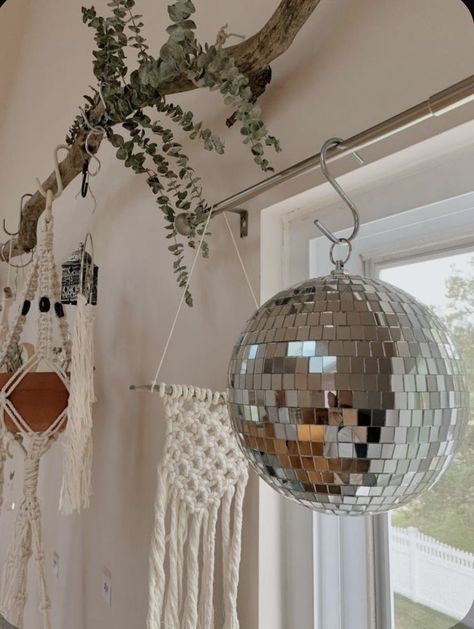 Sun Reflection, Hall Decorations, Suite Life, College Room, Disco Lights, Inspire Me Home Decor, Hall Decor, Mirror Ball, Ideas Living Room