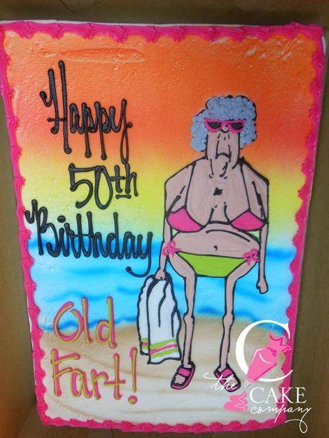 Cranky old lady birthday cake 50th Birthday Cake For Women Funny, Funny Cake Ideas For Women Birthday, Old Lady Cake, Birthday Cake Ideas For Adults Women, Funny 50th Birthday Cakes, Over The Hill Cakes, 75 Birthday Cake, 50th Birthday Funny, 45th Birthday