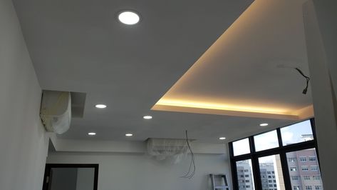 Cove Lighting Ceiling, Room False Ceiling, Plaster Board, Box Ceiling, Drywall Texture, False Ceiling Designs, False Ceiling Bedroom, Tv Unit Furniture Design, House Ceiling Design