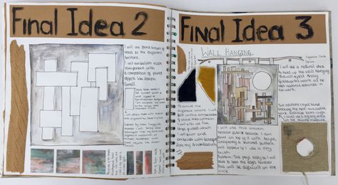 Materials final ideas research, final project for GCSE art grade 9 (a**) #texture #finalideas #materials #gcseart #gcse2019 #grade9 #experiments #plan Final Idea Page Art Gcse, Final Design Ideas Art Gcse, Gcse Art Sketchbook Final Piece Plan, Gcse Development Pages, Gcse Art Final Piece Planning, Gcse Final Piece Plan, Gcse Art Final Piece Plan, Final Piece Plan Art Gcse, Gcse Art Development Pages