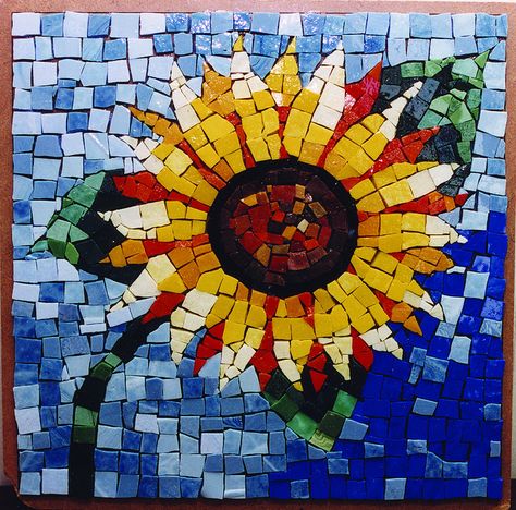 mosaic patterns sunflowers | Sunflower Mosaic | Flickr - Photo Sharing! Free Mosaic Patterns, Sunflower Mosaic, Paper Mosaic, Mosaic Stained, Mosaic Madness, Mosaic Flowers, Mosaic Garden, Mosaic Wall Art, Mosaic Projects