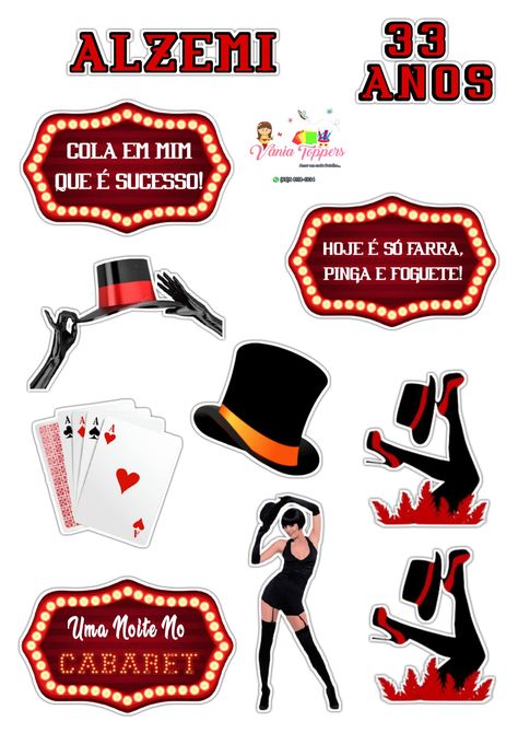 #TopperDeBolo #TopoDeBolo #Cabaré #Cabaret Burlesque Theme Party, Burlesque Theme, Cabaret Burlesque, Art Flyer, Slot Machine Cake, Mario Art, Cabaret, Party Themes, Cake