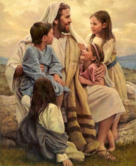 Children hold a special place in HIS HEART... Their innocence and unconditional love and trust are the qualities . He admires most preaching to HIS disciples , HE said. Lds Primary Talks, 동화 삽화, Pictures Of Christ, Older Man, Religious Pictures, Lds Art, Ayat Alkitab, Jesus Art, Perfect Love