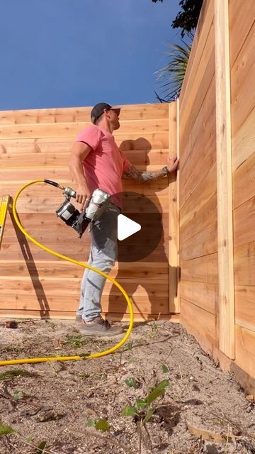 Josh Nicodemus on Instagram: "You prefer fencing to be vertical or horizontal? . . . . . . . . . #cedarfence #cedarfencing #fencedesign #fenceinstallation #backyarddesign #backyard" Vertical Fencing Ideas, Cover Chain Link Fence Ideas, Deck Board Fence, Diy Wood Fence Ideas, Horizontal Wood Fence Gate, Vertical Fence Ideas, Vertical Slat Fence, Horizontal Privacy Fence, Horizontal Fence Ideas