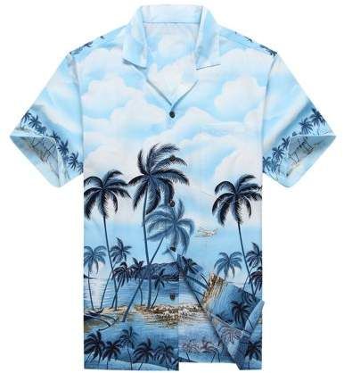 Blue Boy Aesthetic, Hawaii Couple, Tropical Shirt, Diamond Head, Bleach Tie Dye, Shirt Detail, Ebay Clothing, Aloha Shirt, Mens Hawaiian Shirts