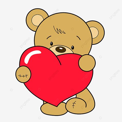 Teddy Bear Holding Heart, Teddy Bear Doodle, Bear Holding Heart, Rat Drawing, Teddy Bear Drawing, Teddy Bear With Heart, Bear With Heart, Valentines Letter, Doodle Png