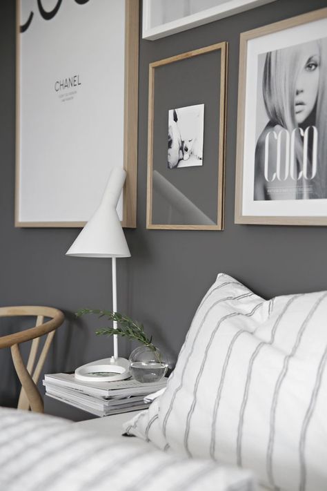 Morning glory Grey And Gold Bedroom, Design Ložnic, Gold Room Decor, Gold Bedroom Decor, Gold Rooms, Gray Walls, Gold Bedroom, Grey Bedroom, Gray Bedroom