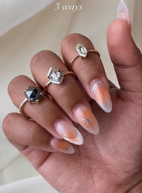 Acrylic Nails Almond Shape, Nails Almond Shape, Acrylic Nails Almond, Aura Nails, Retro Color Palette, Nails 2022, Almond Shape, New Nails, Mood Board Inspiration