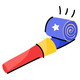 Party Blower, Party Blowers, Party Horns, Birthday Party Packs, Birthday Party Stickers, Animated Icons, Color Samples, Party Packs, Free Stickers