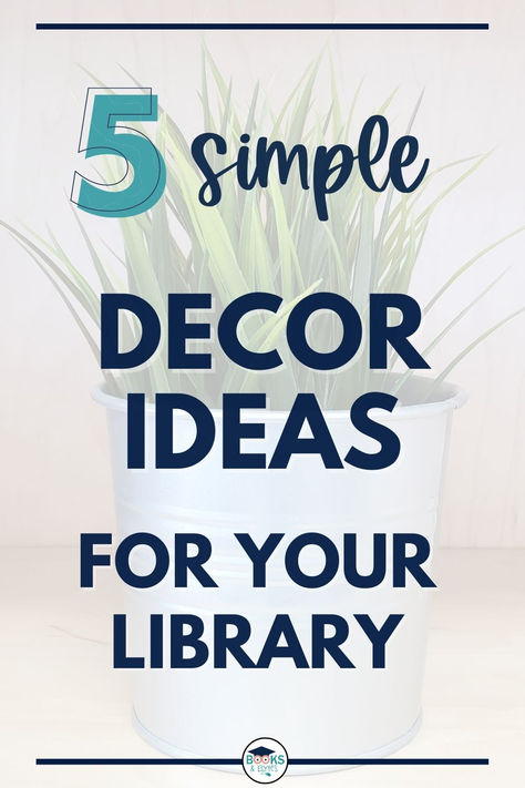 Simple decor ideas and tips for your classroom or school library. Posters and display ideas to create an engaging environment for students to read and learn. Diy Library Decor, Little Library Painting Ideas, Preschool Library Center Ideas, Preschool Library Center, Book Display Ideas Library, School Library Themes, School Library Posters, School Library Book Displays, Library Cart