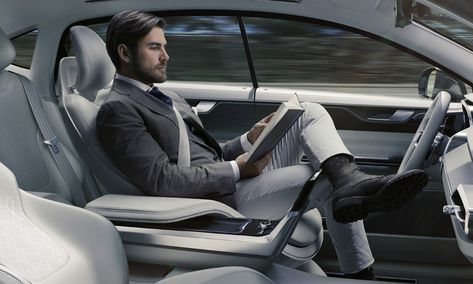 Volvo Concept 26 car Fiat 600, Autonomous Vehicle, Chauffeur Service, Car Interior Design, Jaguar Land Rover, Volvo Cars, Interior Concept, Road Safety, Henry Ford