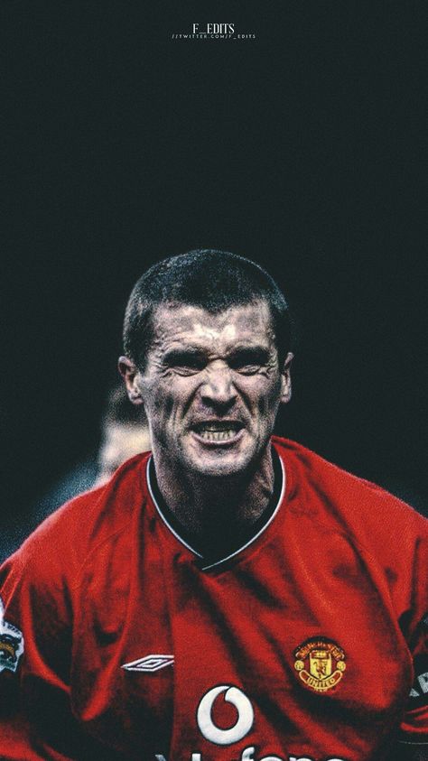 Retro Manchester United Wallpapers, Roy Keane Wallpaper, Mufc Manchester United, Fall Phone Wallpaper, Barcelona Wallpaper, Football Edits, Soccer Backgrounds, Wallpaper Football, Manchester United Logo